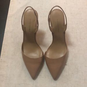 Banana republic nude sling back heels